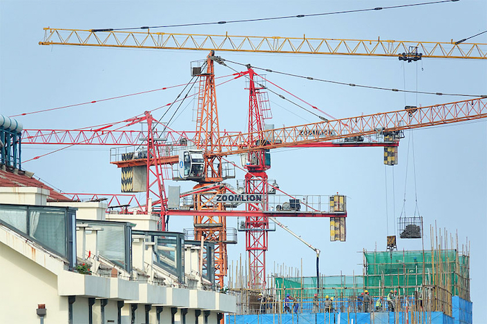 A housing project under construction in Yantai, Shandong province, on July 23, 2024.