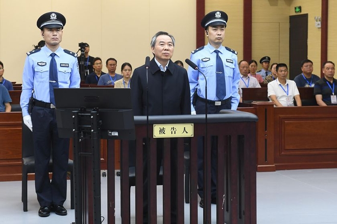 2024年8月28日,安徽省合肥市中级人民法院公开宣判上海市人大常委会原党组书记、主任董云虎受贿一案。图:央视新闻